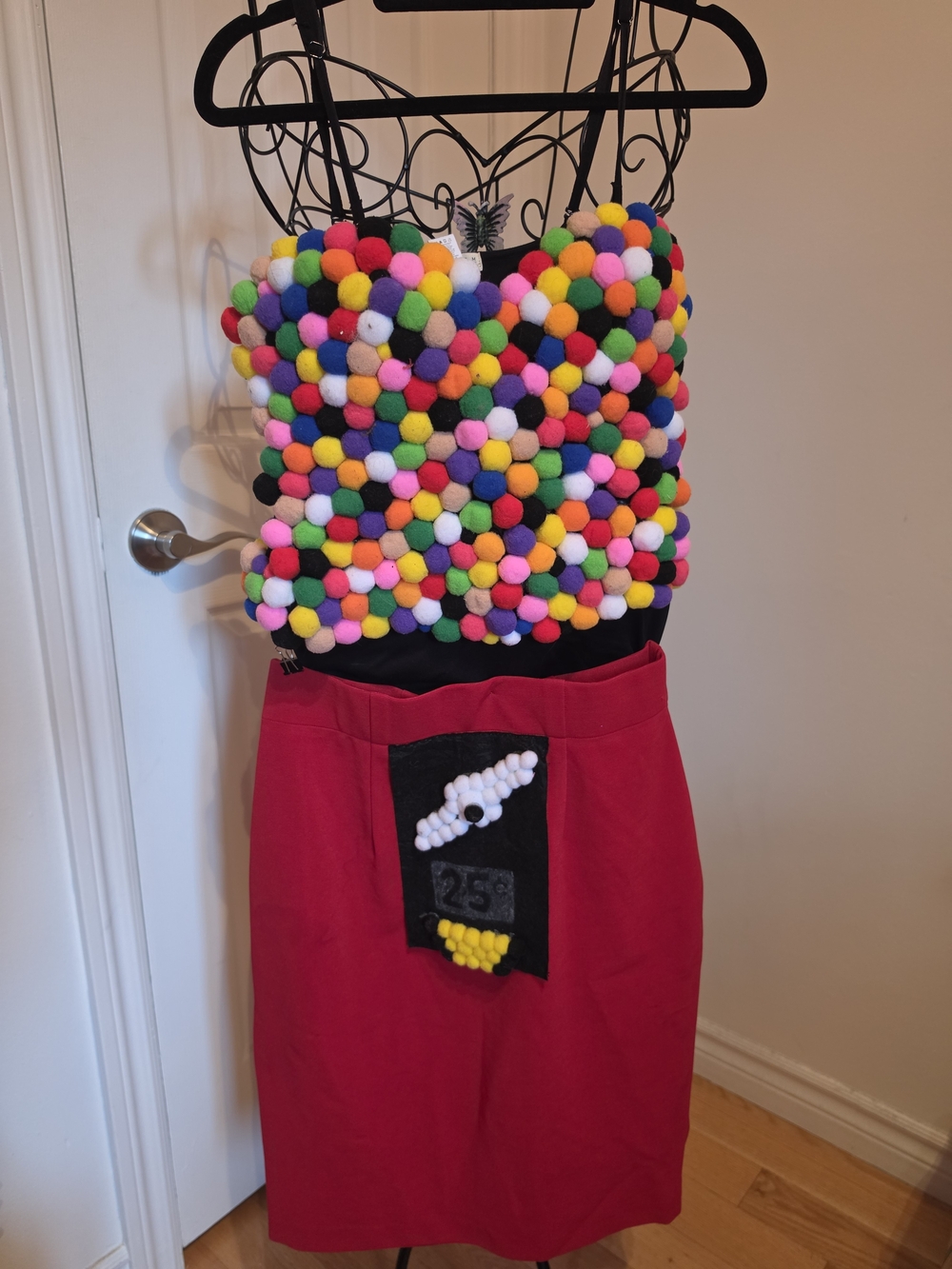 Homemade Bubblegum Machine Women Costume